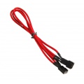 BitFenix 3-Pin Extension 30cm - sleeved red / black