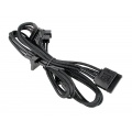 BitFenix Molex to SATA Adapter 4x 20 cm - sleeved black / black