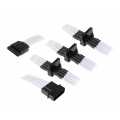 BitFenix Molex to SATA Adapter 4x 20 cm - sleeved white / black