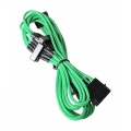 BitFenix Molex to SATA Adapter 4x 20 cm - sleeved green / black