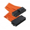 BitFenix 24-pin ATX extension 30cm - sleeved orange / black