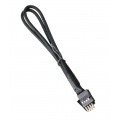 BitFenix internal USB extension 30cm - sleeved black / black