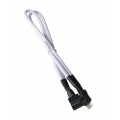 BitFenix internal USB extension 30cm - sleeved white / black