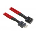 BitFenix internal USB extension 30cm - sleeved red / black