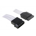 BitFenix Molex to SATA Adapter 45 cm - sleeved white / black