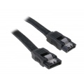 BitFenix Cable 30cm SATA 3 - sleeved black / black