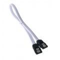 BitFenix SATA 3 Cable 30cm - sleeved white / black
