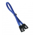 BitFenix SATA 3 Cable 30cm - sleeved blue / black