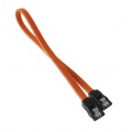 BitFenix SATA 3 Cable 30cm - sleeved orange / black