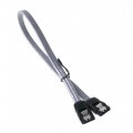 BitFenix SATA 3 Cable 30cm - sleeved silver / black